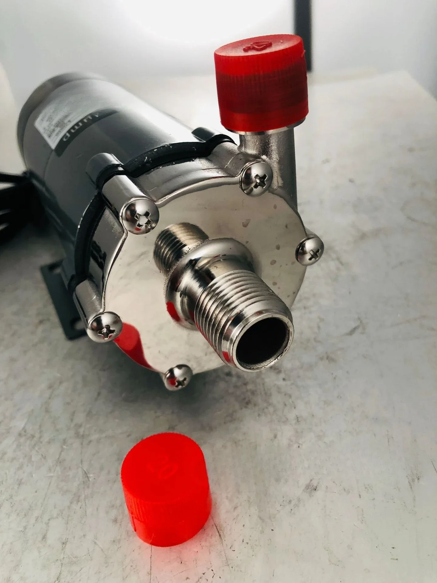 15R home brewed beer high temperature resistant stainless steel magnetic pump 120 degrees Celsius food grade wort circulation