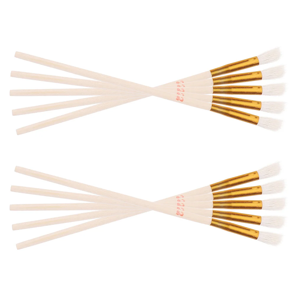 

10Pcs Fruit Vegetable Pollination Brushes Soft Wool Hand Pollination Tools for Indoor Garden Hydroponic Plants Gardening