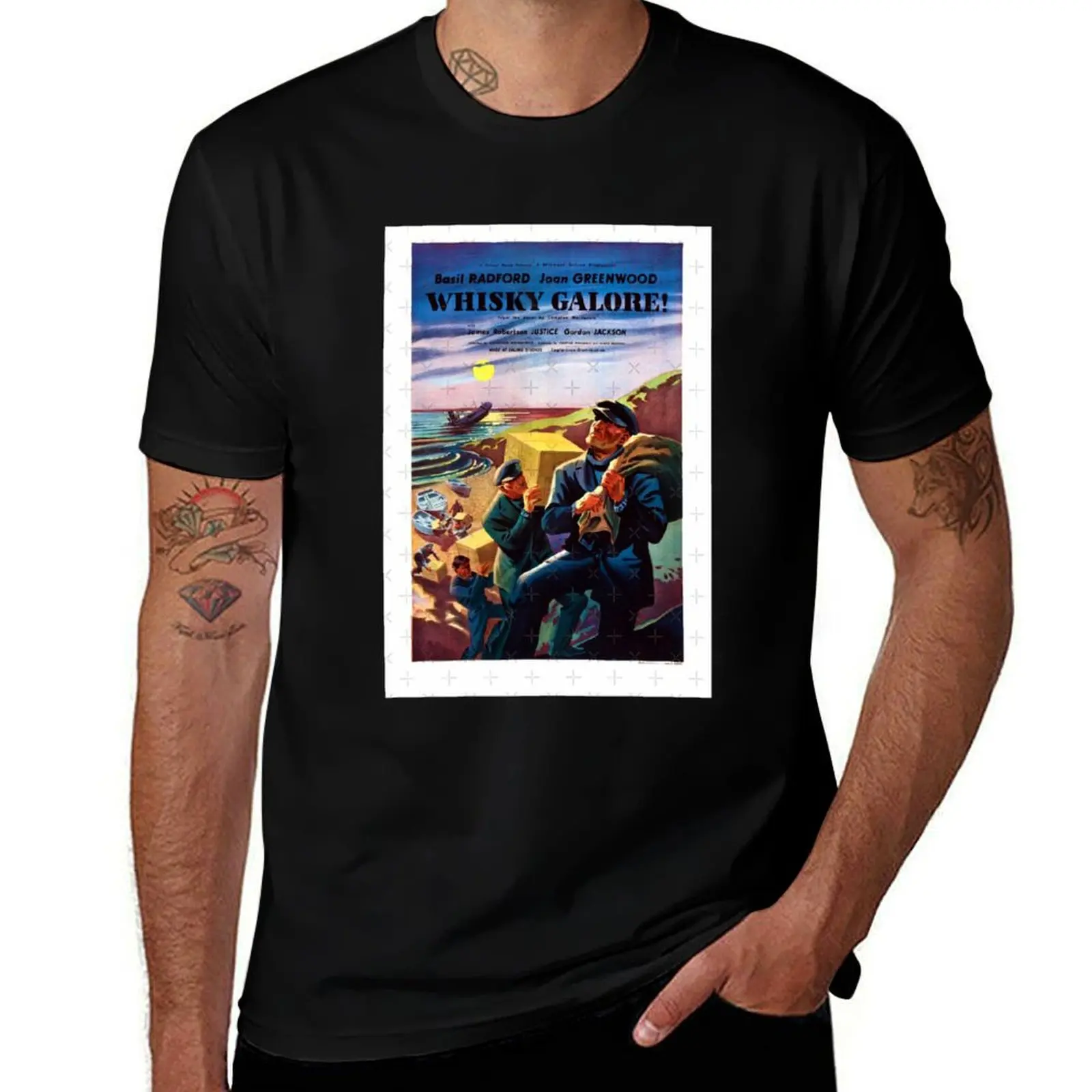 

Whiskey Galore (1949) British Movie T-Shirt blanks vintage clothes cheap stuff funny t shirts for men