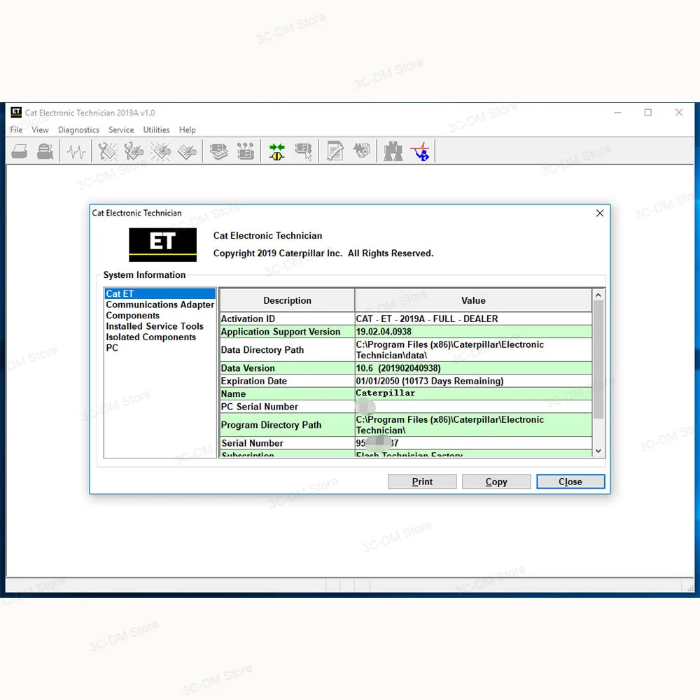 Cat/ET 2019A Electronic Technician Excavator Diagnostic Software + keygen + install video cat et 2019a software link Freeshiping