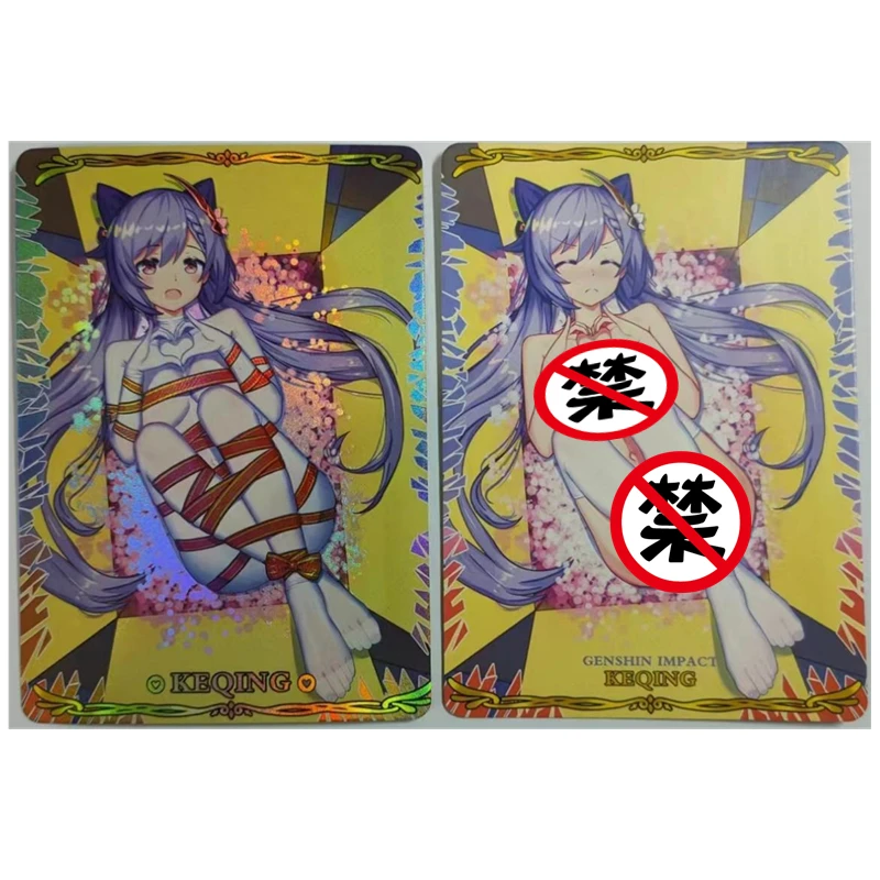 

1 шт./компл., DIY Hide H, аниме-карта Genshin Impact Series ACG, сексуальная телесная карта, игрушка в подарок, игра, домашние аниме-коллекционные карты с комиксами
