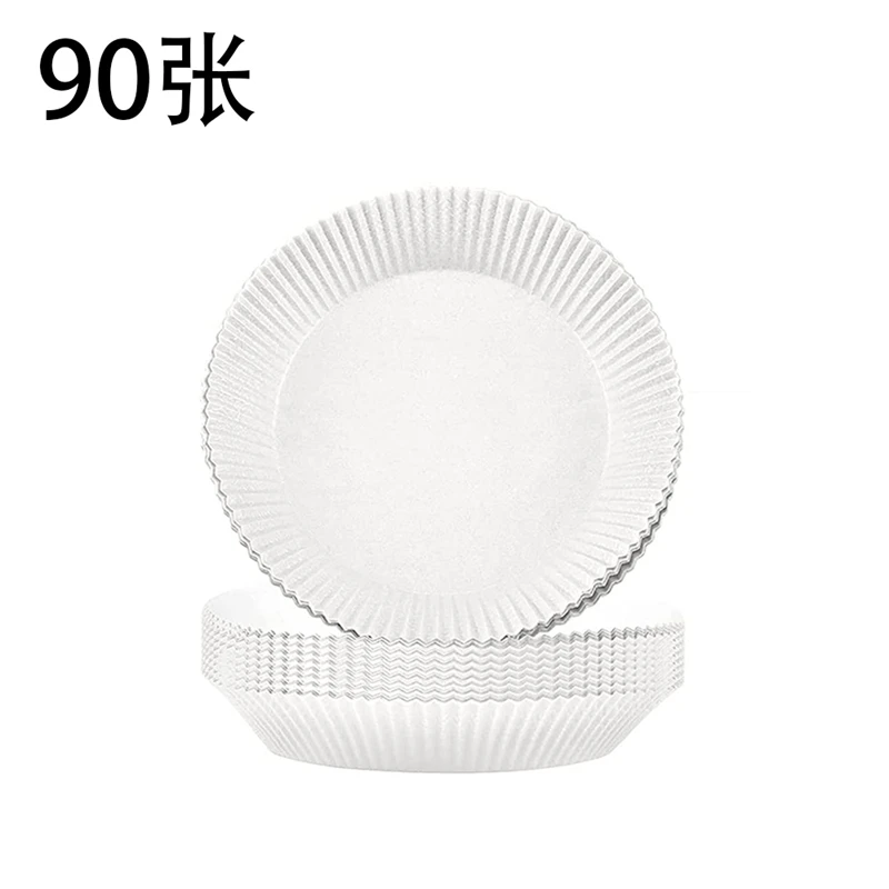 90Pcs Air Fryer Parchment Paper Liners Non-Stick Disposable Liners Basket Unperforated Round Parchment Paper