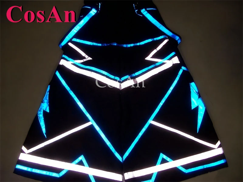

CosAn Lightning Pattern Reflective Strips Melbourne Shuffle Pants Street Dance Ghost Dance Pants Fluorescent Trousers Unisex