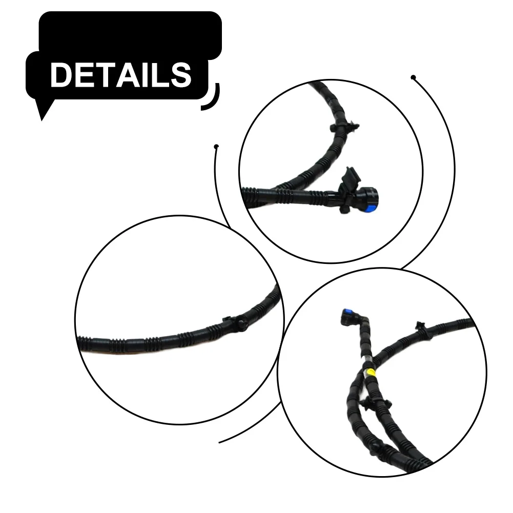 

Шланг для очистки передних фар автомобиля 4M0955970B для Q7, черный, из АБС-пластика, сопло омывателя, запасная часть, аксессуары для автомобильного освещения