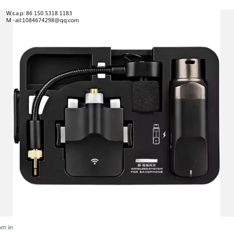 B-6 Saxophone and wind wireless microphone transmitter and receiver system NUX Sax mic view 2