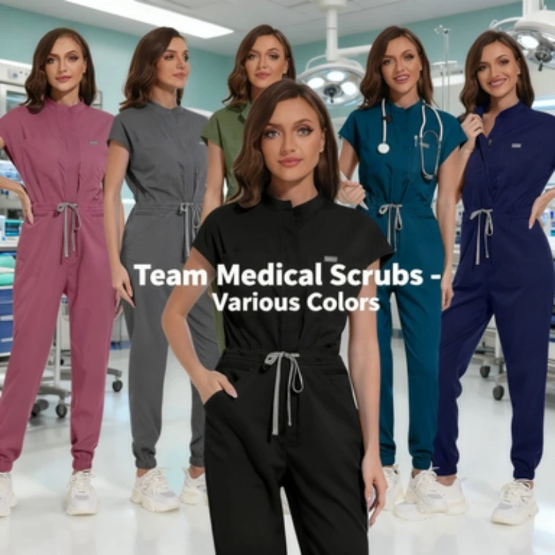 ชุดยูนิฟอร์มโรงพยาบาลคุณภาพสูง - ชุดคลุมแบบไม่มีแขนสำหรับแพทย์และพยาบาล