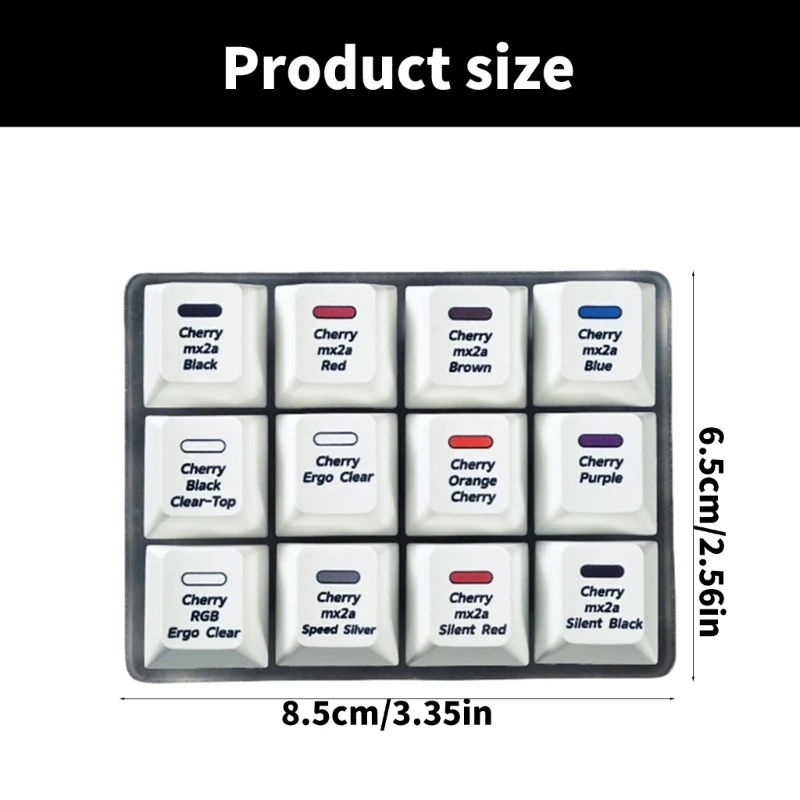 คีย์บอร์ด Cherrys MX Switching Tester Switcher Sampler คีย์บอร์ดเครื่องกล 12Key