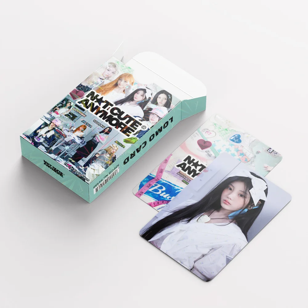 92A Girlgroup ILLIT Total Chain Neues Album BOMB Doppelseitige Promi-Fotokarten-Aufkleber Lomo-Karte – Detail 4
