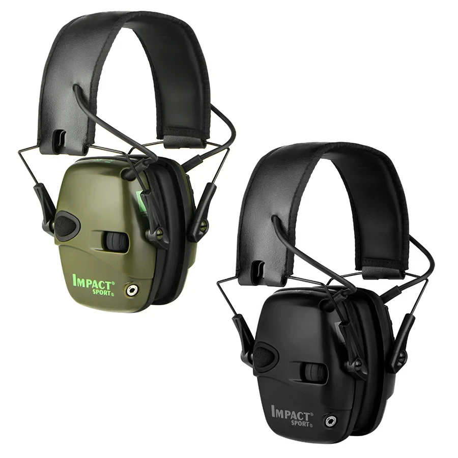 Tactical Electronic Shooting Earmuff Case Anti-noise Headphone Sound Amplification Hearing Protection Headset Foldable with Bag