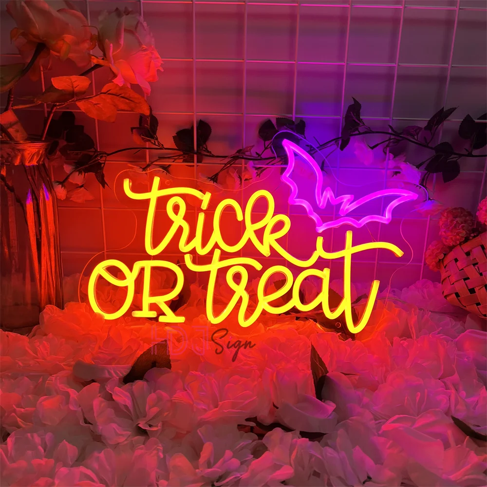

Счастливый Хэллоуин Неоновая вывеска Светодиодный настенный декор Кошелек или жизнь Хэллоуин Неоновые ночные огни для детской комнаты Бар Клуб Хэллоуин Декор Вывески
