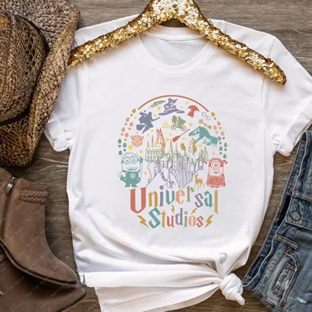 ディズニー ユニバーサル スタジオ ガールズ ミニオンズ トップ コットン ファミリー バケーション Tシャツ ティー パーティー ギフト 旅行 プラスサイズ オーバーサイズ Tシャツ 2025