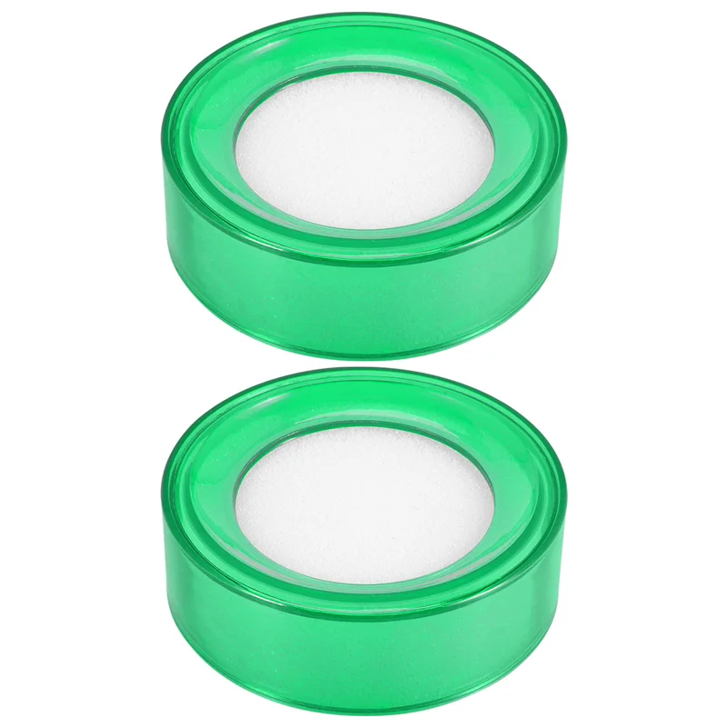 EAS- Plástico Verde 7Cm de Diâmetro Esponja Dedo Caixa de Dinheiro Molhado 2 Pcs
