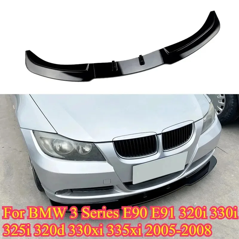 Car Front Lower Spoiler Lip Flare Splitter Blade for BMW 3 Series E90 E91 320i 330i 325i 320d 330xi 335xi 2005 2006 2007 2008