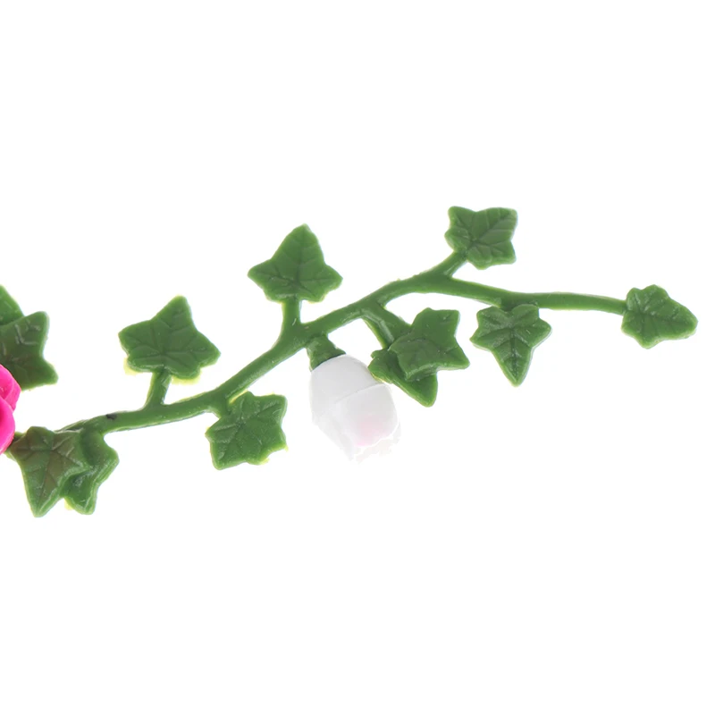 1:12 Dollhouse Miniature Rattan Flower Vine Model Garden Decoration Accessories