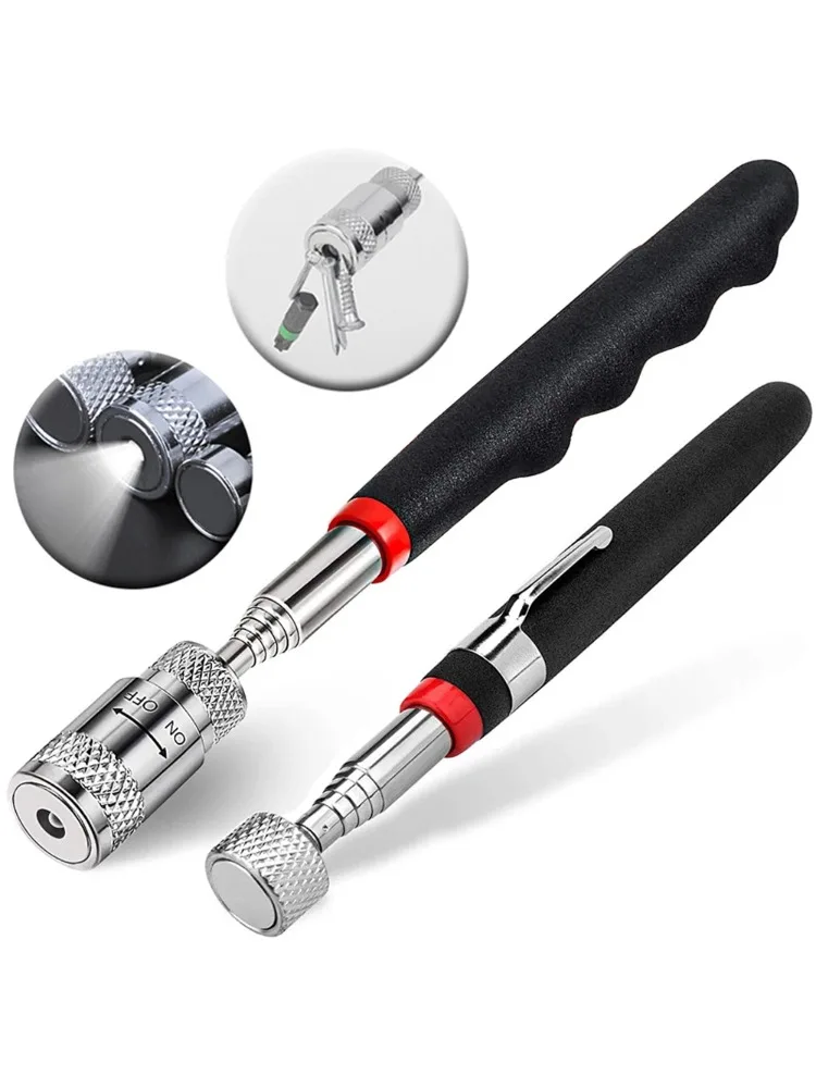 Telescopische magnetische pick-up tool Uitschuifbare magneet Stick Grabber Tools Roestvrijstalen bout Schroeven Reacher Magnetische nagelkiezer - afbeelding 2