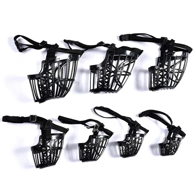 Nuevo Collar de Malla Transpirable para Perros, 1 Pieza, Sin Mordidas, Ajustable, de PE, Negro, para Mascotas