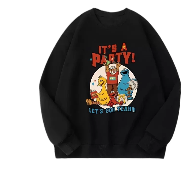 

The new Sesame Street printed round-neck hoodie for the 2025 autumn/winter season is a trendy couples top for both men and women