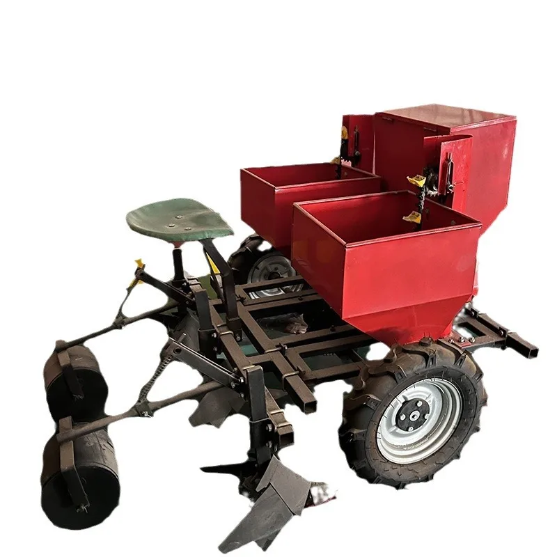 

Potato planter, film planting and fertilization machine, single ridge and double row potato planter