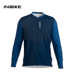 INBIKE Men's Cycling Long Sleeve Jersey Wide Plus Size MTB Bicycle T-Shirts Spring  And Autumn Mountain Road Bike Riding Clothes