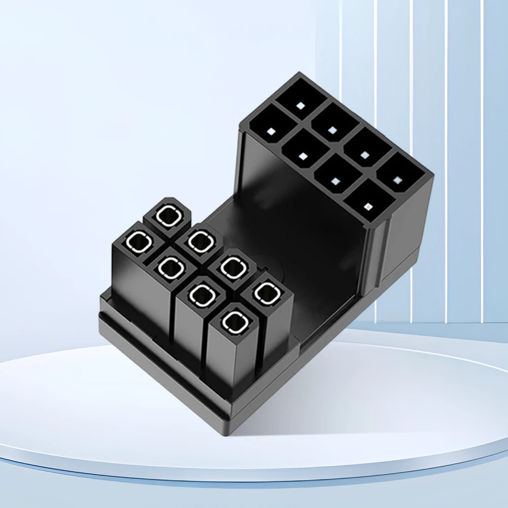 ATX 8 Pin 180 Grad abgewinkelter Stecker GPU Grafikkarte Stromanschluss Adapter ATX GPU Adapter für Desktop-Grafikkarte