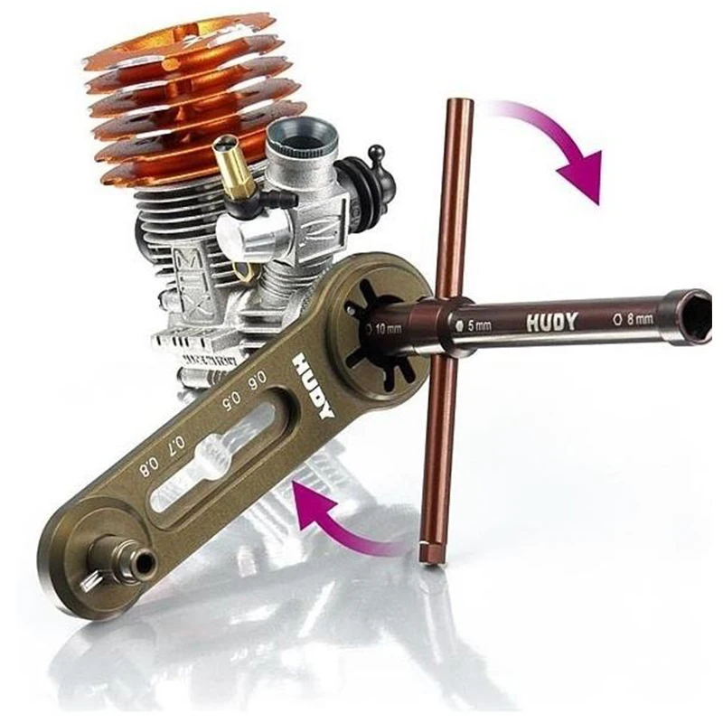 أدوات صيانة محرك الميثانول نموذج سيارة يعمل بالزيت التحكم عن بعد سيارة مخلب دولاب الموازنة وجع أداة تعديل المحرك #2