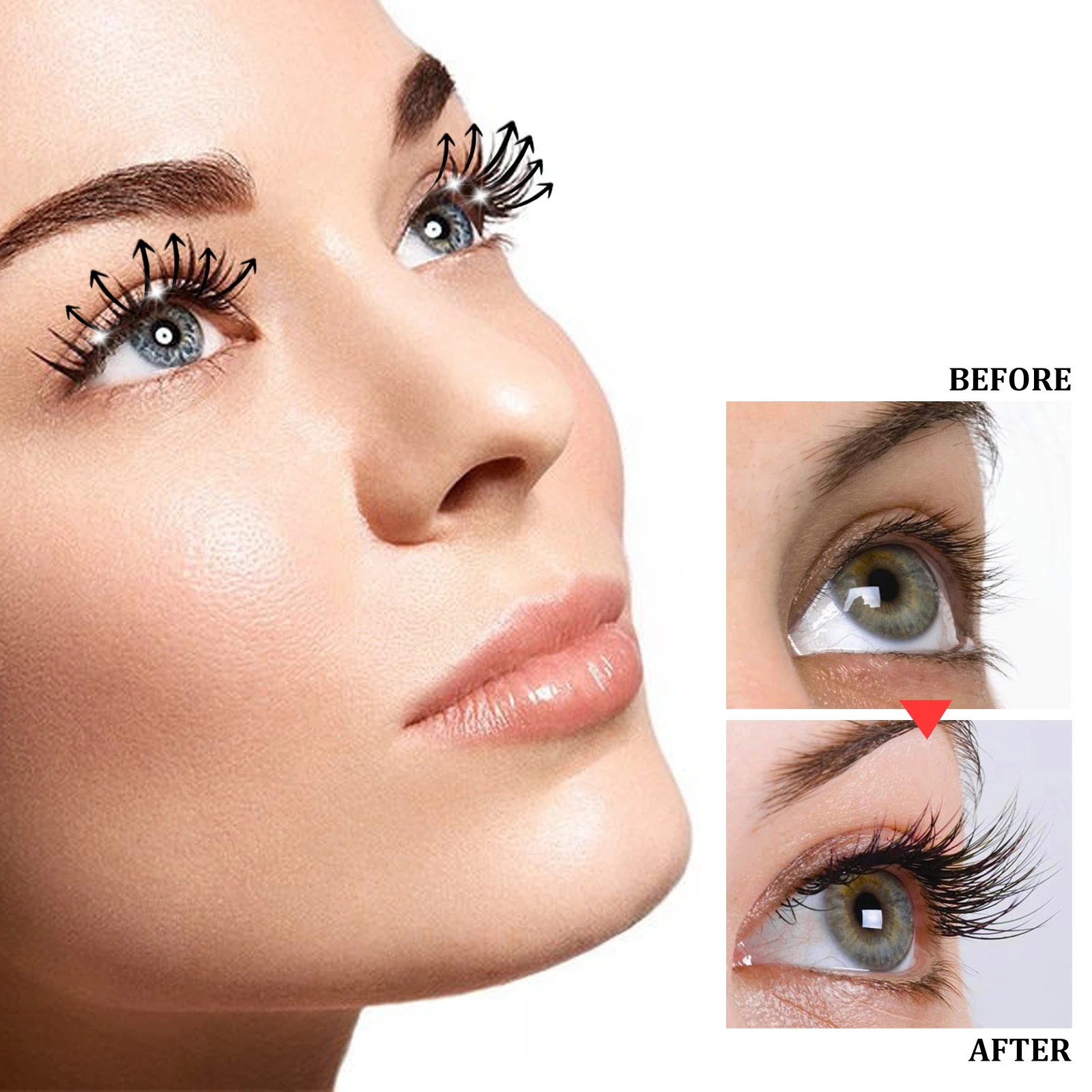 EELHOE Castor Oil Eyelash Growth Serum for Men Women Thicker Eyelashes Nourishing Hair Follicles Natural Strengthen Lash Growth