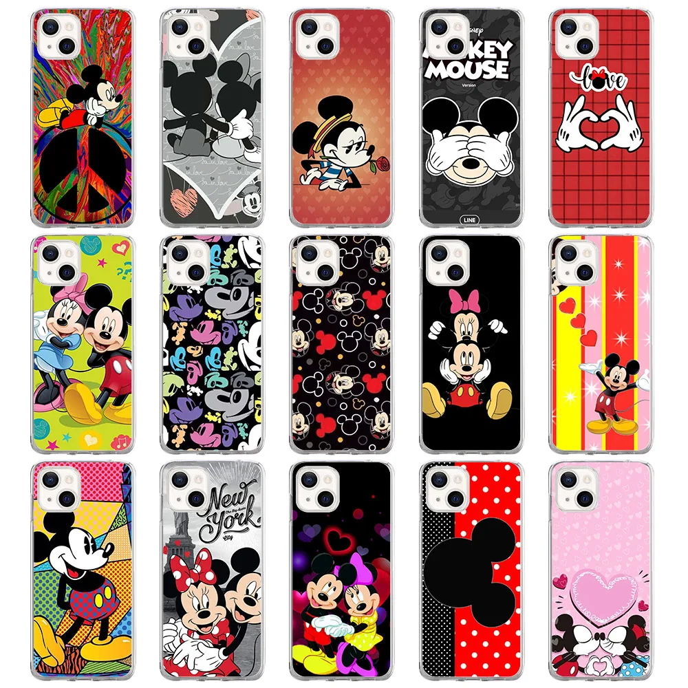 BY-54 Mikey n Minne Soft Case For Moto G23 G22 G14 G84 G62 G04 G24 G52 G42 G32 E32 G72 G71 G73 G32 G34 G20