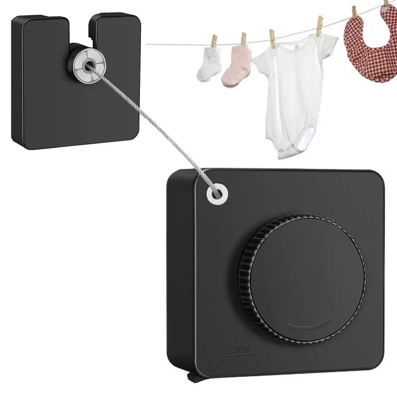 

Retractable Clothesline Retracting Wall Clothes Lines 15.7Ft Space-Saving Stainless Steel Rope String For Small Apartments