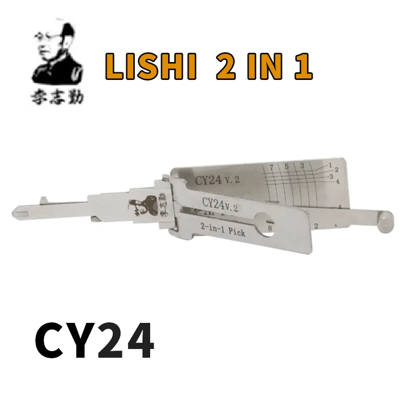 

LISHI CY24 2IN1 для Jeep Lishi Pick Tool слесарный инструмент Ttainless Tool