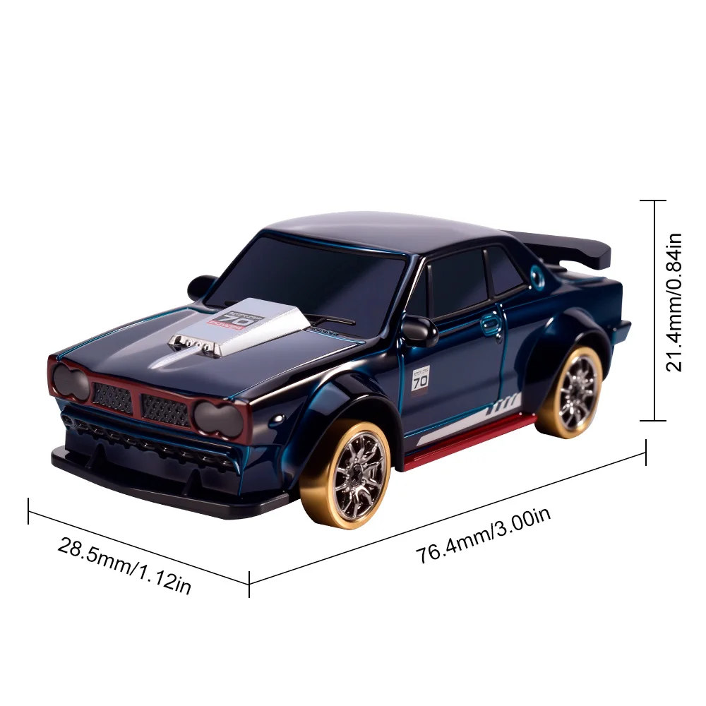 9IMOD 1/64 RC Drift Car 2.4G 4WD Full Proportional Remote Control Car with Gyro LED Lights Magnetic Charging High Low Speed view 5