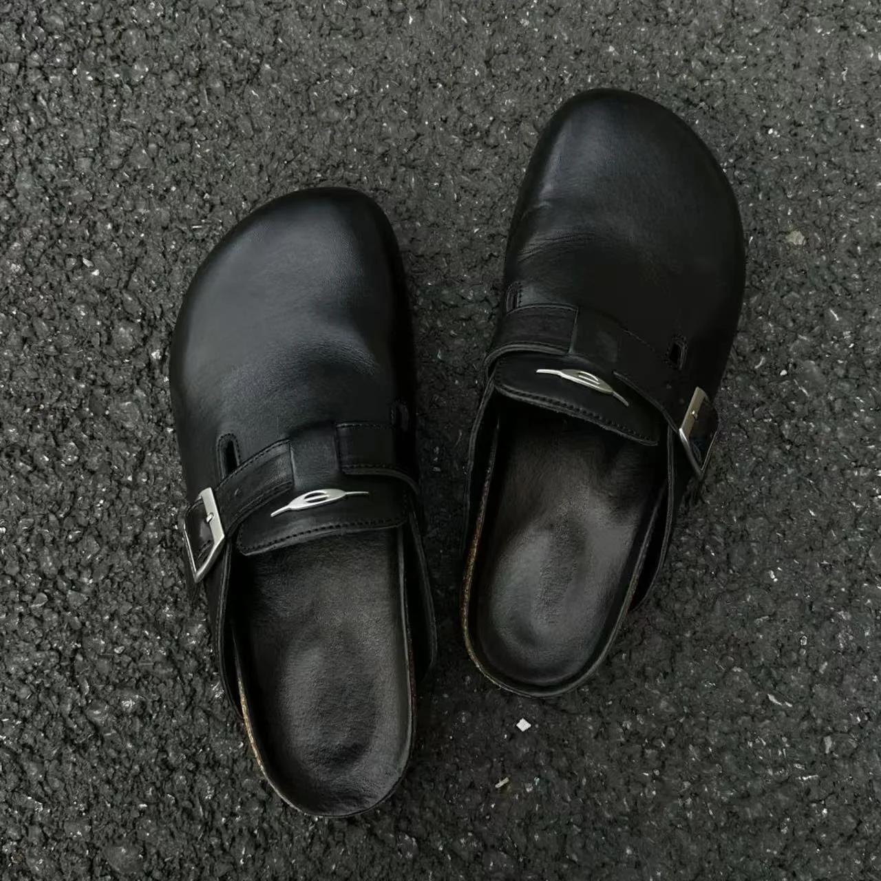 Thick-soled Men's Bag Head Half Women's Outer Wear 2026 Summer New Outer Wear Large-size Leather Slippers view 6