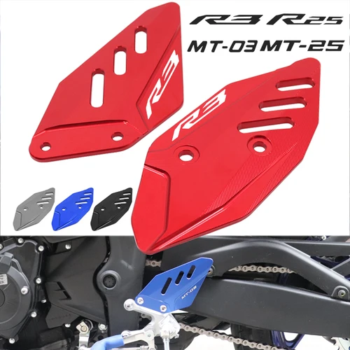 Imagen 1 del producto Accesorios de motocicleta reposapiés Protector de placa de talón trasero para YAMAHA MT03 MT25 R3 R25 MT 03 MT 25 R 3 R 25