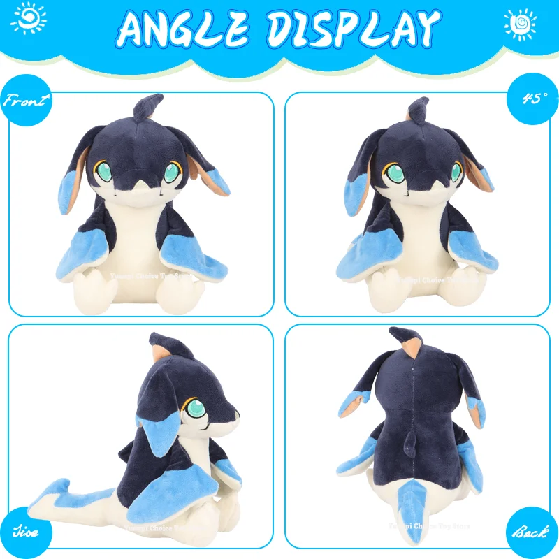 Natla Yong Dragon Plush Genshin impact Natla Baby Tepetlisaurus Plush Game Peripheral Stuffed Animals Dragon Kids Birthday Gifts