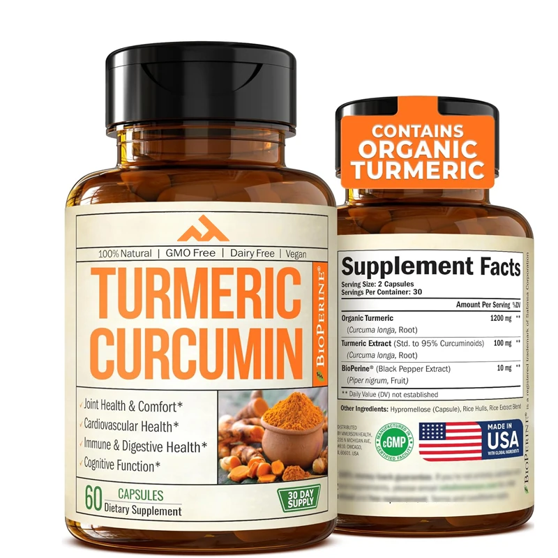 

A Supplement Containing Piperin, Turmeric, and Curcumin To Soothe Joints. Contains 10mg of Black Pepper for Better Absorption