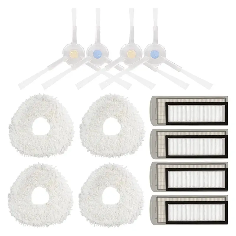 BHTS-For NARWAL T10 J1 J2 Robot Vacuum Cleaner High Efficiency Filter Replacement Kit- Mop Cloth& Side Brush Accessories