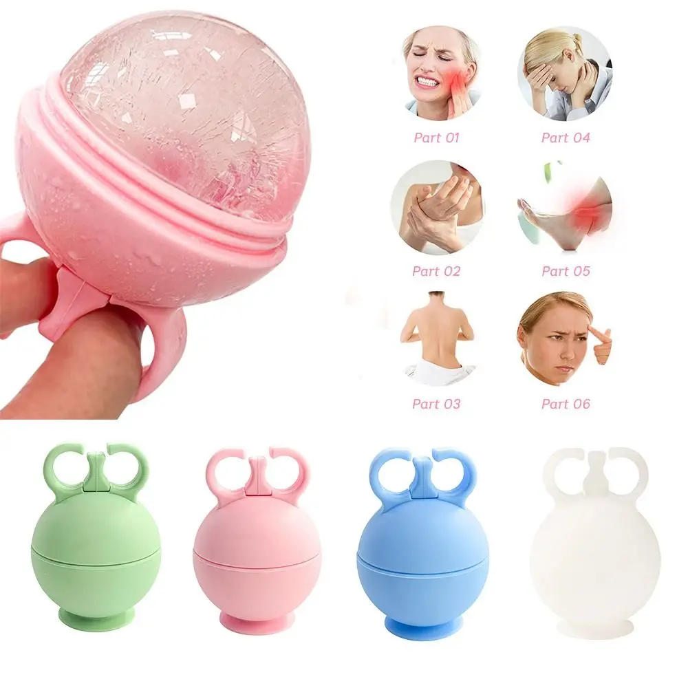 

Tones Skin Ice Roller for Face Eliminates Puffiness Silicone Ice Cube Roller Suction Cup Design Ice Face Roller