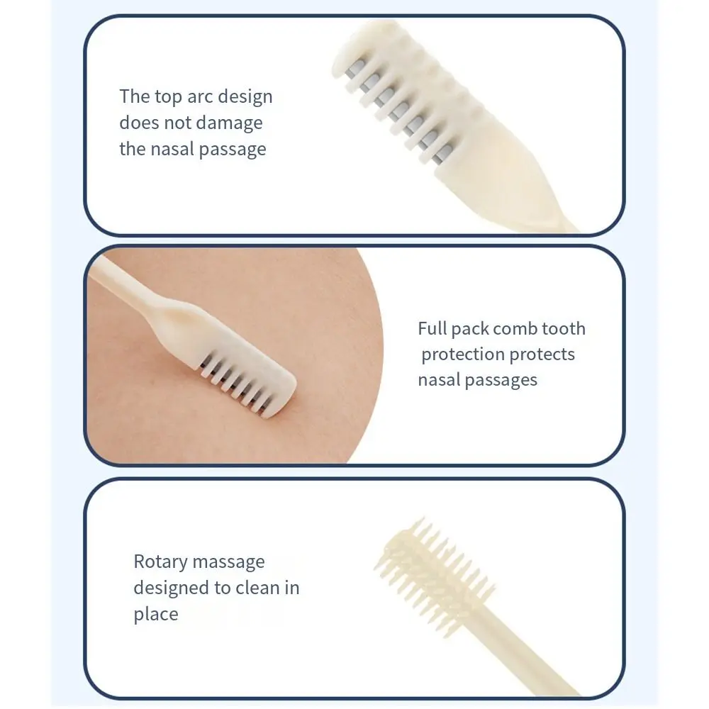 Maquinilla de afeitar Manual segura para limpieza de cavidades nasales, afeitadora de pelo de nariz con caja, recortadora de pelo de nariz, herramienta de depilación
