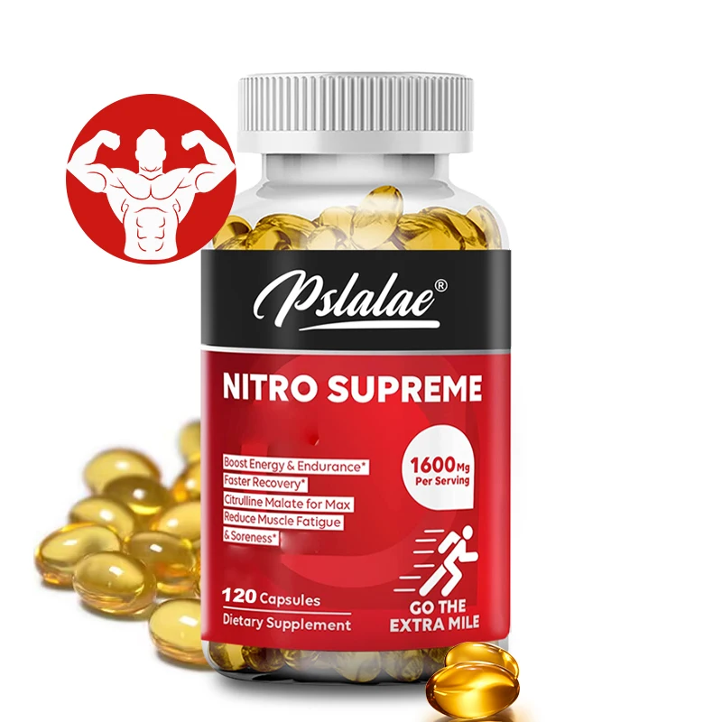 

Natural Citrulline Malate Capsules - Muscle Growth and Recovery, Improves Athletic Performance, Improves Focus, Non-GMO