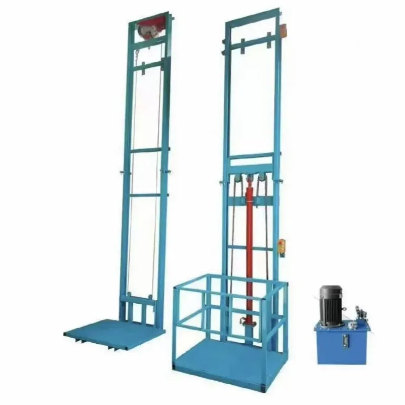 Hydraulic Mini Electric Cargo Lifting Platform Simple Freight Lift For Home Warehouse Safe Stable Durable Convenient Efficient