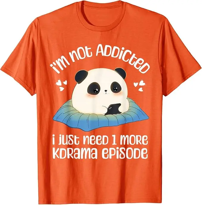 Niedliches Kdrama-Merch Panda Koreanisches Drama K-Drama-Merchandise T-Shirt Y2k Cartoon Panda Kpop Mode Spruch T-Shirt Persönlichkeits-T-Shirts – Detail 7