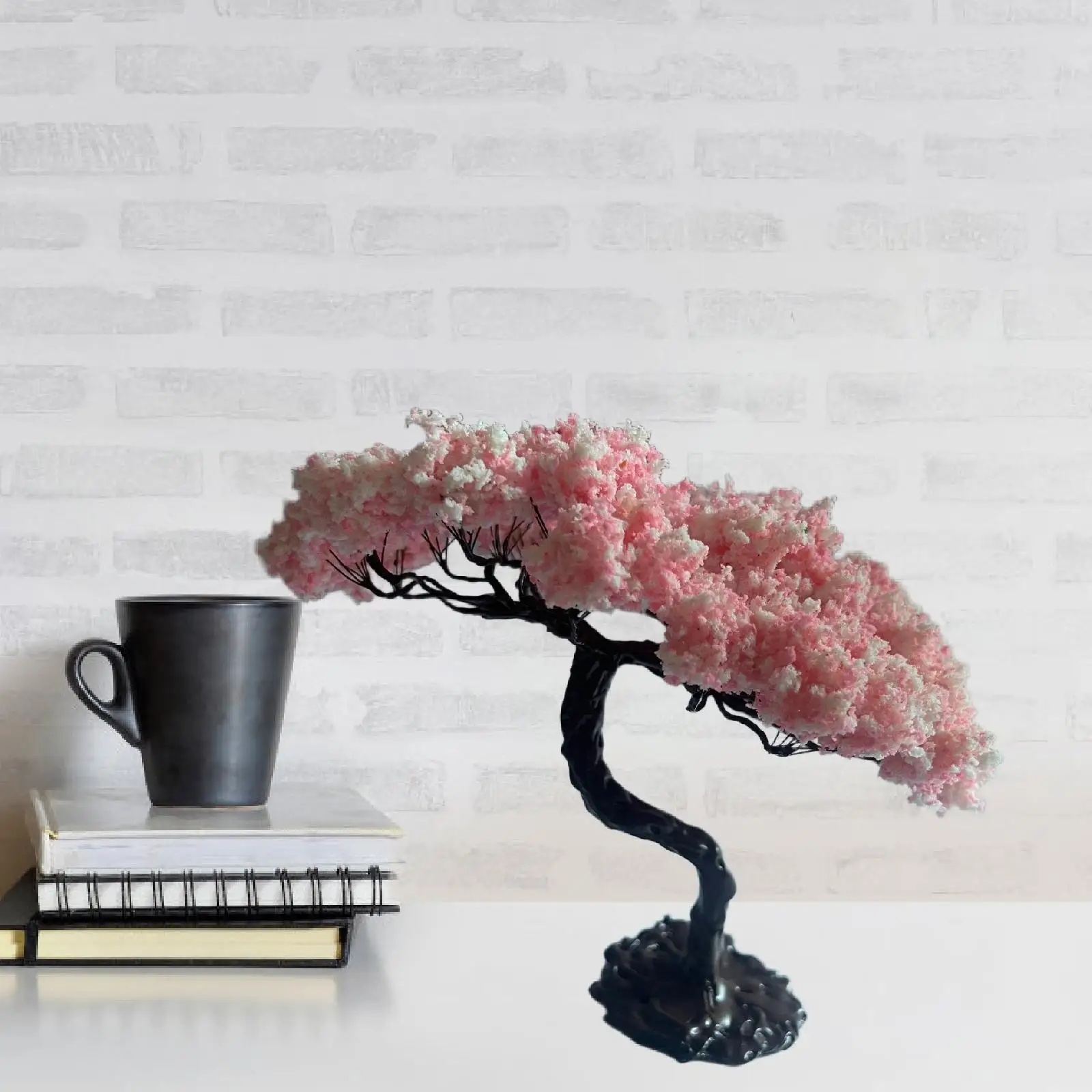Miniature Tree Model ,Train Scenery Architecture Cake Decorating Cherry Blossom Tree for Scenery Landscape Architecture Decor