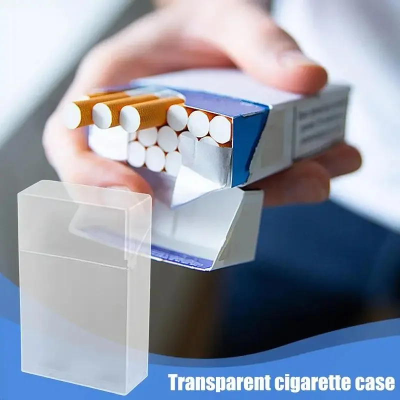 2 PCS transparent cigarette case protection lighter case storage case Portable plastic cigarette lighter case accessories