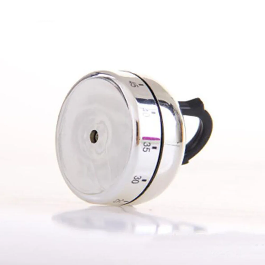 

Mechanical Timer Kitchen Silver Countdown Timer for Baking Cooking Eggs Pancakes Cakes Home Use Household Decoration No