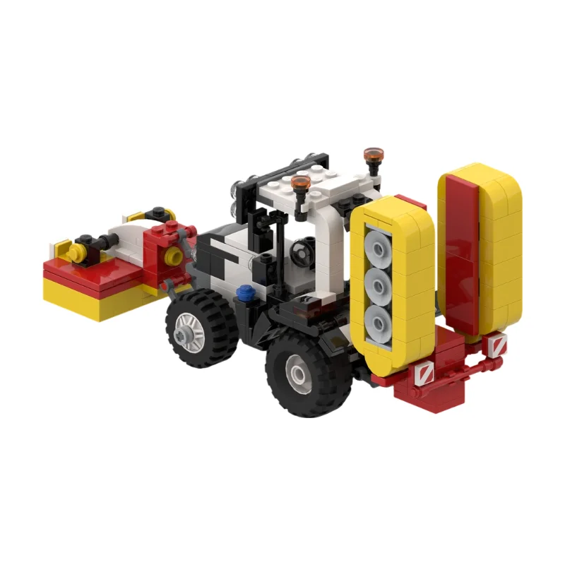 MOC Lawn Mower Building Blocks Creative Garden Grass Cutter DIY Desktop Model Toy 127PCS