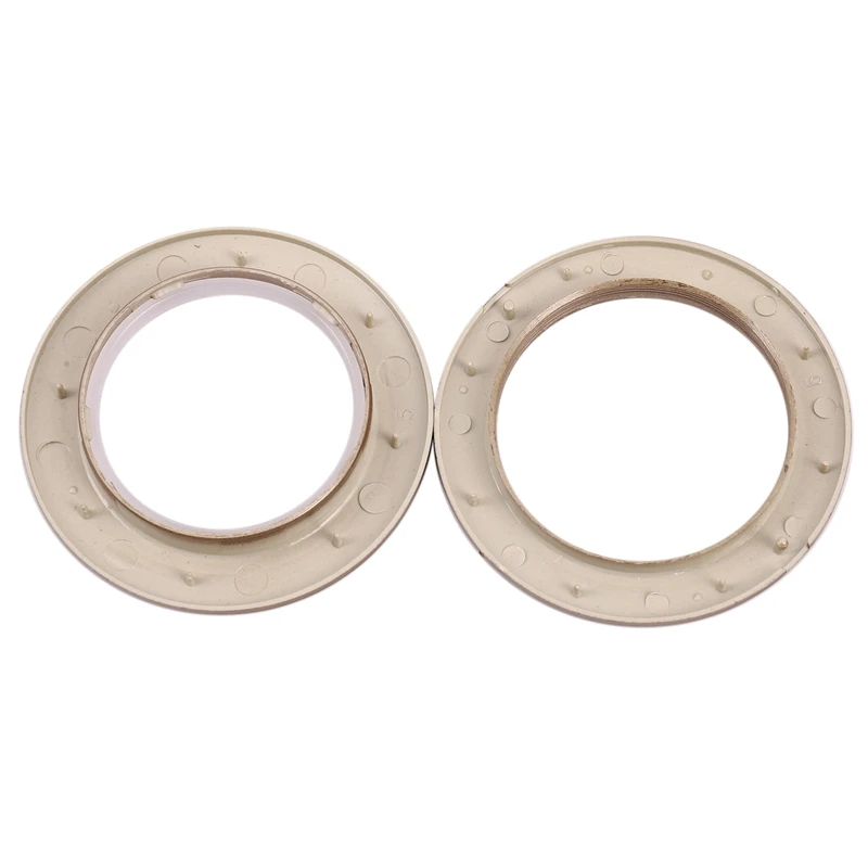 

New 50 Pack Curtain Grommet, Inner Diameter 43Mm Curtain Eyelet Rings Nanoscale Low Noise Roman Ring (Coffee)