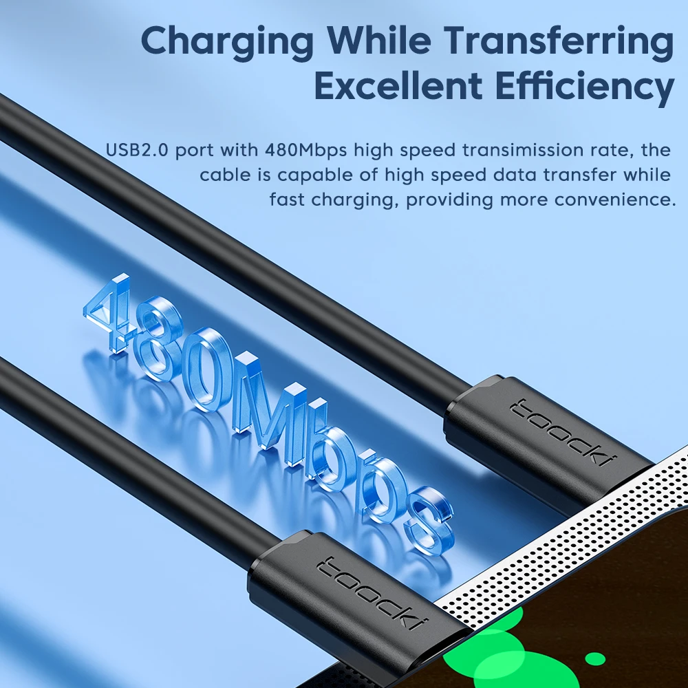 Toocki 5Pack USB C to USB C Cable PD 100W/60W Fast Charging for iPhone 16 15 14 13 12 Samsung S23 S22 Ultra Xiaomi Huawei Redmi