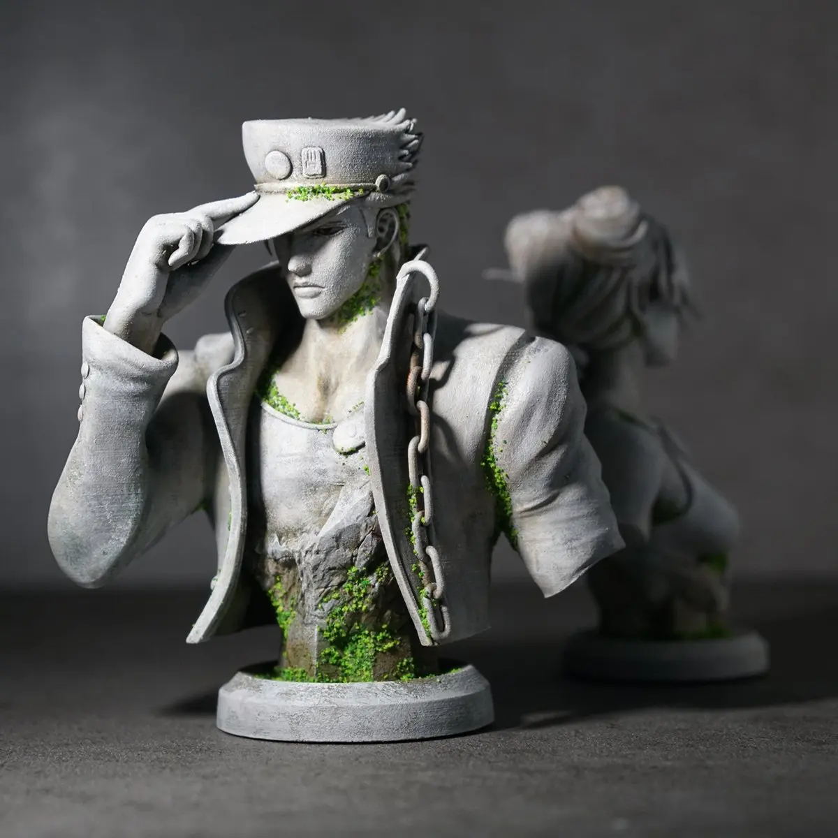 

JoJo's Bizarre Adventure Figure Kujo Jotaro Jolyne Cujoh Bust Sculpture Statue Resin Art Craftsman Painting Home Decoration