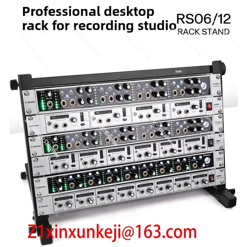 RS06/12 Recording Studio Audio Equipment Stand with 19 Inch Desktop Storage Rack