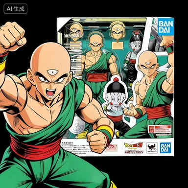 

Spot SaleIn Stock Original Bandai Shf Pvc Figuarts Tenshinhan Chaoz Action Figures Giftin Stock