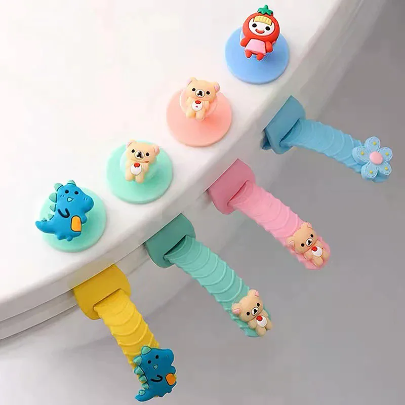 /PFU/Lift Seat Handle Bracket Toilet Lid Lifter Toilet Lid Lifting Tool Ring Bezel Bathroom Sanitary Toilet 2 Pieces/set